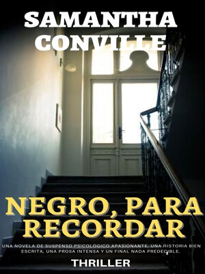 cover image of NEGRO, PARA RECORDAR